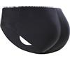 Everbellus Taspirante Dona Mutande Imbottite Slip Push Up Glutei, Nero, X-Large