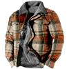 DUHGBNE - Camicie da lavoro imbottite da uomo, a maniche lunghe, stile casual, a quadri, in flanella, con materiale confortevole, camicie a quadri per lavoro, calde, per l'inverno