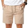 Suwangi Pantaloncini Uomo Casual Shorts Joggers Estivi con Tasche Zip