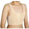 BaronHong Middle Zip Up Elastic Chest Binder Corsetto Short Canotta per Tomboy Trans Lesbian