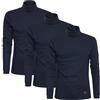 Sergio Tacchini Maglia da Uomo Dolcevita Caldo Cotone, 3pz Blu L