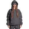 VPQILH Nuovo Felpa Donna con maschera per gli occhi, Felpe Donna con Cappuccio Sweatshirt in Tinta Unita Hoodie con Tasche Frontali e Tasche Nascoste Pullover per Viaggio con modalità Aereo, Sportiva Casual