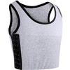 XUJI Ladies Binder seno Tomboy Traspirante in cotone elasticizzato Band Tanktop (GR, M)