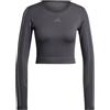 adidas Women Knit Long Sleeve Long-Sleeve Top Recycled Nylon Blue