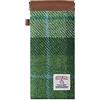 TAILORMAP Harris Tweed Squeeze - Custodia per occhiali da sole in pelle