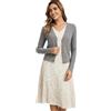 Enjyam Cardigan a Collo V per Donna Bolero Maniche Lunghe per Primavera Autunno