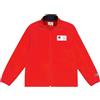 Champion Legacy Retro Sport B (306864) - Quick-Dry Micro Polar Fleece Full-Zip High-Neck Felpa, Vermiglione/Blu Marino (CRD/NNY), 3-4 Anni (XXS) Bambino FW24