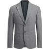 YFFUSHI Blazer Uomo Regular Fit Casual Sportivo Giacca Completo 2 Bottoni Elegante per Ufficio, Grigio Chiaro, M