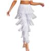 TTAO Pantaloni da ballo da donna latina tango rumba con frange, sala da ballo, salsa, pratica, leggings da allenamento