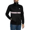 Sergio Tacchini Uomo Giacca Da Pista Dallas, Black/Light Lilac, XXL