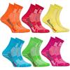 Rainbow Socks - Ragazza Ragazzo Colorate Calzini Sportivi di Cotone