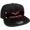Buckle-Down Snapback Hat-C6 Corvette Logo Red/Black/Gray/White Cappello, Multicolore, Taglia Unica Uomo