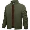 Lonya Giacca Bomber Invernale Uomo Giubbotto Pile Termica Aviator Jacket Antivento Impermeabili Casual Con Cerniera e Tasche