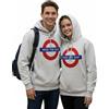 GWCC Felpa con cappuccio unisex Mind the Gap™ a punto catena ricamata, colore grigio cenere