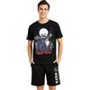 Get Trend Tokyo Ghoul Pigiama Uomo Cotone, Due Pezzi Maglietta a Maniche Corte e Pantaloncini, Abbigliamento da Casa, Estate Regalo Uomo (M, Nero Tokyo Ghoul)
