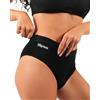 SLIPNESS Cotone Organico Certificato Oeko Tex Mutande Mestruali Donna Flusso Abbondante - Slip Assorbenti Ciclo Lavabili - Intimo Donne Ultra Discreto, 30-40 ml - Taglia XXL - MOD Daily Nero