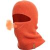 ACUSHLA Passamontagna in 100% lana merino, per uomo e donna, maschera da sci invernale termica per il freddo, Arancione, Taglia unica