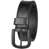 Dickies 100% Leather Jeans Belt with Stitch Design and Prong Buckle 11/2 In., black,38