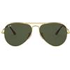 Ray-Ban 0RB3689 Occhiali da Sole, Nero (Gold), 58.0 Unisex-Adulto