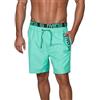 riverso RIVBobby - Costume da Bagno da Uomo, Pantaloncini Corti, Estivi, Sport, Spiaggia, con Coulisse, 100% Poliestere, Nero, Verde, Arancione, Rosso, S, M, L, XL, XXL, 3XL, 4XL, 5XL