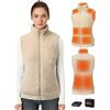Topdot Gilet Riscaldato Donna, Pile Gilet Termico con Batteria 16000mAh | 10 Zone di Riscaldamento con 3 Temperature, Pile Peloso Elettrico Gilet Termico Leggero per Lavori All'aperto