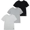 Polo Ralph Lauren Set di Magliette da Ragazzo, Nero/Grigio Set di 3, S