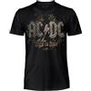 AC/DC T Shirt Ufficiale Rock or Bust. Maglietta Unisex in Cotone. Maglia Rock vestibilità Regular per Adulto e Ragazzo XL
