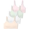 SALIA Girl Reggiseno Sportivo per Ragazze Senza Cuciture Tipo Cami, Reggiseno per Ragazze con Coppe Fisse Morbide, Spalline Regolabili, per Adolescenti di 10-14 Anni, XL