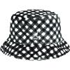 Kangol Cappello di Tessuto Faux Fur Check da Donna L (58-59 cm) - Nero-Bianco