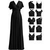 72styles Abito Cerimonia Donna Vestito Elegante Infinity Damigella d'Onore | Multiway Vestiti con Bandeau,Wedding Guest Dress Abiti Lungo