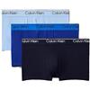 Calvin Klein Confezione da 3 Boxer Jeans da Uomo a Vita Bassa in Microfibra Elasticizzata NB4409