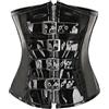 Kelvry Sexy nero basco PVC Lingerie Lace up vita Cincher Underbust corsetto Shaper Bustier Top