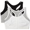 Fruit of the Loom Front Close Racerback Chiusura Anteriore Racerback, Confezione da 2 Donna (Pacco da 2)
