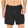 Perry Ellis Men's Luxe Solid Boxer, Black, Medium