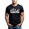 MAKAYA Zombie Evolution - Maglietta Walking Dead - T-Shirt Uomo Nera XXL