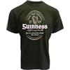 Guinness T-shirt Irish Label Verde Bottiglia