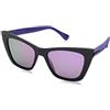 Havaianas Sunglasses Canoa Occhiali da sole, Occhi di gatto, 52, Blk Viol
