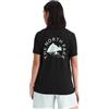THE NORTH FACE - T-Shirt Grafica Monte Regular da Donna - Mix di Cotone e Poliestere - Stampa Grafica a Base d'Acqua sul Fronte e sul Retro-TNF Black, XS