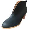 Generic Tronchetti Donna Invernali Eleganti - Stivaletti Morbidi Tacco Basso Casual Scarpe Sportive con Tacco a Zeppa Stivali gotici da Donna in Tinta Unita Stivaletti All'Aperto per Inverno Outdoor Trekking