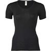 Engel Natur, Camicia da Donna/T-Shirt a Maniche Corte, 70% Lana (Biologica), 30% Seta