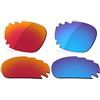 LenzReborn - Lenti polarizzate di ricambio per occhiali da sole Oakley Jawbone Vented - Altre opzioni, Rosso fuoco + blu ghiaccio., Taglia unica