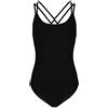 DANCE LINE Body Danza Nero Donna - Cotone | DL013, Nero , 42