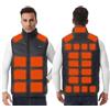 Monave Gilet Riscaldato Uomo Donna,Giubbotto Riscaldato con 27 Elementi Riscaldanti in Fibra di Carbonio per Moto Pesca Attività all'Aperto (batterie escluse)