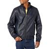 Tommy Hilfiger Tommy Hilfiger Men's Smooth Lamb Touch Faux Leather Unfilled Windbreaker Bomber Jacket Giacca a vento Uomo