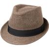 LIPODO Trilby Cappello Herrinbone Donna Uomo Tessuto Fascia Gros-Grain Fedora Estate Inverno