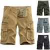 Generic Pantaloncini cargo da uomo con tasche con zip elastico in vita pantaloni da lavoro da uomo a gamba corta ciclismo safari pantaloncini traspiranti pantaloncini da arrampicata leggeri pantaloncini