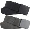 YunYunStrap Cinture in Nylon per Uomo Donna Taglie Forti, Cintura Tattica da Lavoro da 1,5 con Fibbia in Plastica, 180cm 2 Pezzi