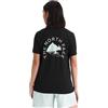 THE NORTH FACE - T-Shirt Grafica Monte Regular da Donna - Mix di Cotone e Poliestere - Stampa Grafica a Base d'Acqua sul Fronte e sul Retro-TNF Black, M