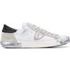 Philippe Model SNEAKERS Uomo PHILIPPE MODEL PARIS PRLU MA02 PARIS X FOXY LAMINE BLANC ARGENT