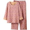 Generic Pigiama cinese da donna pigiama giapponese per le donne Kimono Hanfu Jacquard Weave Pigiama Set Loose Fit Homewear Outfits Classic Retro Nightwear Confortevole Loungewear Pjs Accogliente Cotone